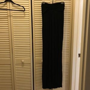Black strapless maxi dress